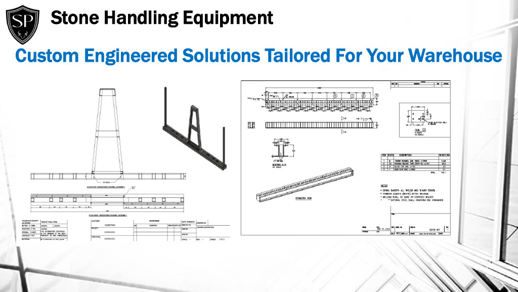 A drawing of some building equipment and text.