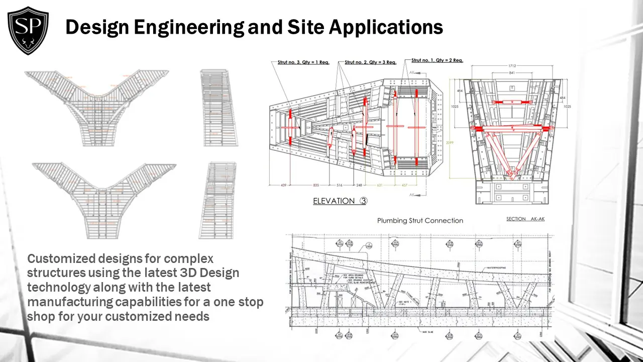 A diagram of some engineering and site applications